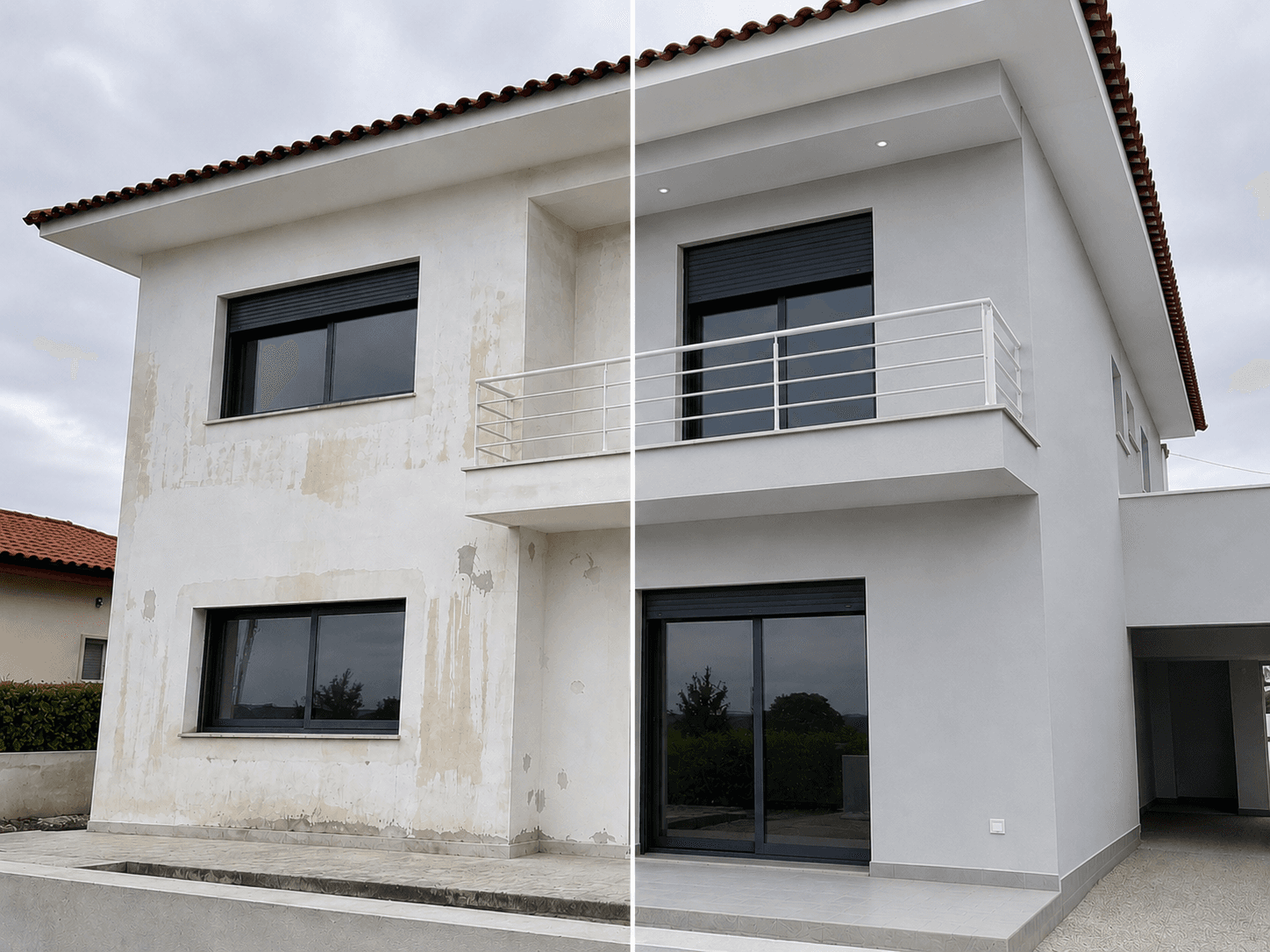 Pintura de interiores e fachadas, com acabamento limpo e duradouro, HidroClean Canalizações