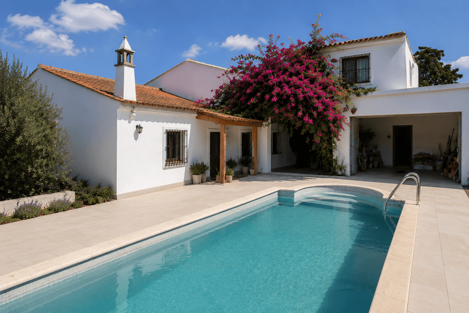 Piscina a perder água? Localizamos a fuga sem partir o deck, fotografia da intervenção