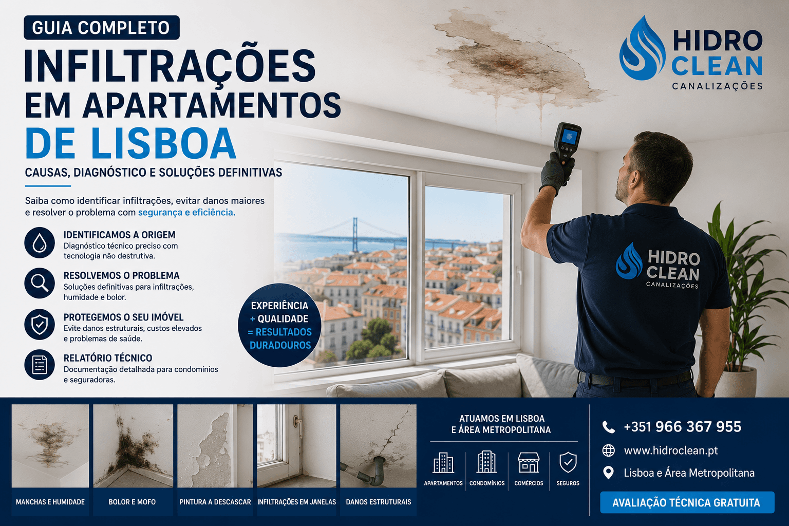 Guia Completo sobre Infiltrações em Apartamentos de Lisboa e Como Resolver o Problema
