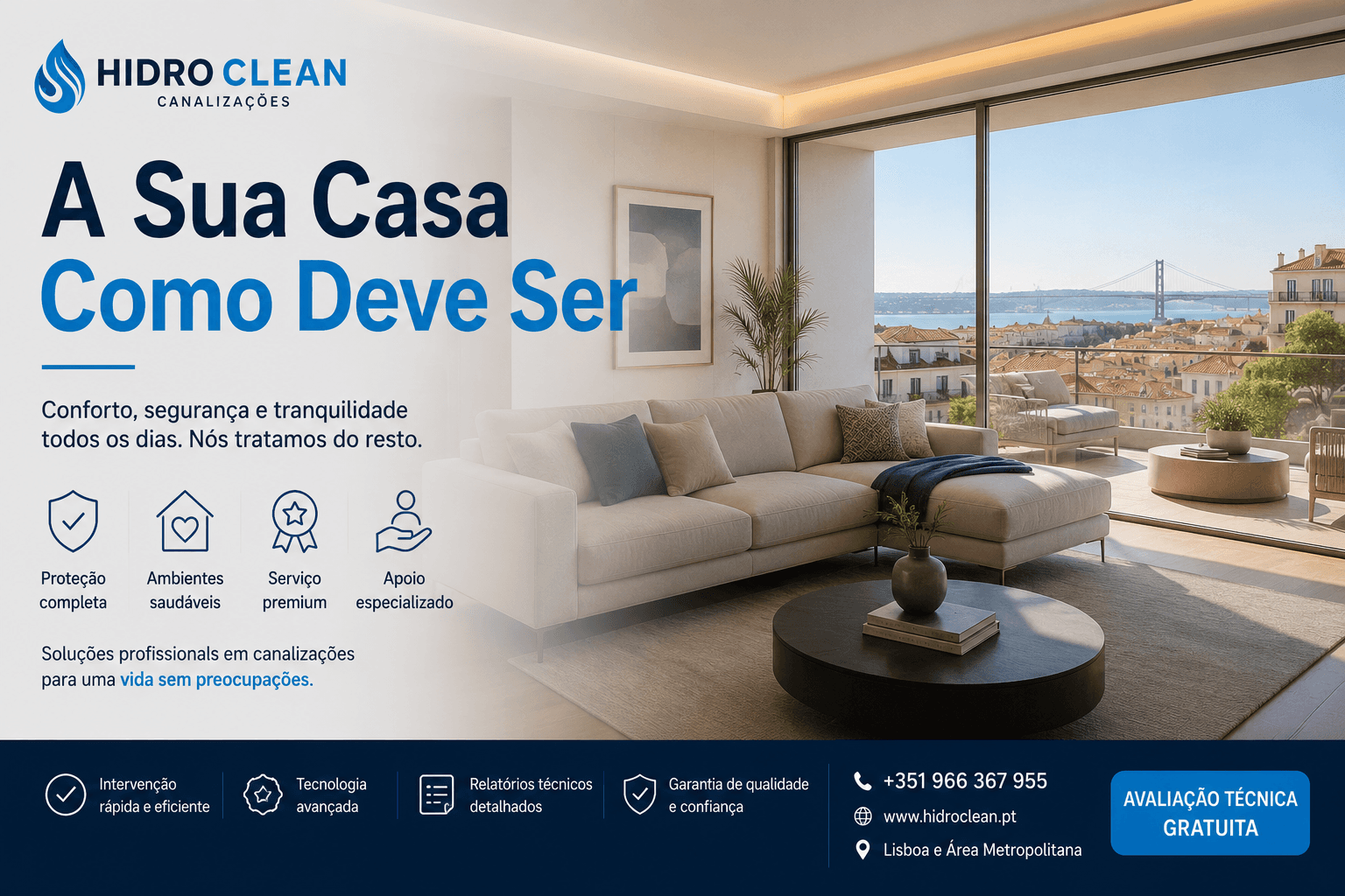 A Sua Casa Refletindo Bem-Estar e Conforto com Hidro Clean